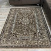 Flycarpets Pola Klassiek Vloerkleed - 160x230cm - Bruin/Taupe - Medaillon