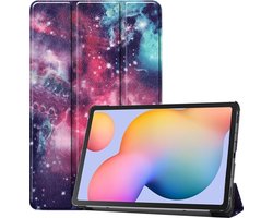 Hoesje - Geschikt voor Samsung Galaxy Tab S6 Lite - Dun & Stevig - Hardcover Book Case - Trifold Bookcase Hoes - Hard Cover - Tablethoes - Galaxy