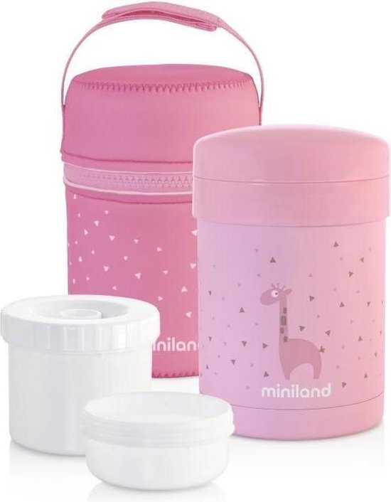  - MINILAND - Thermosfles voor puree en vast voedsel met hermetische, thermostatische roos