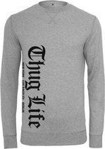 Urban Classics Sweater/trui -L- Thug Life Old English Grijs