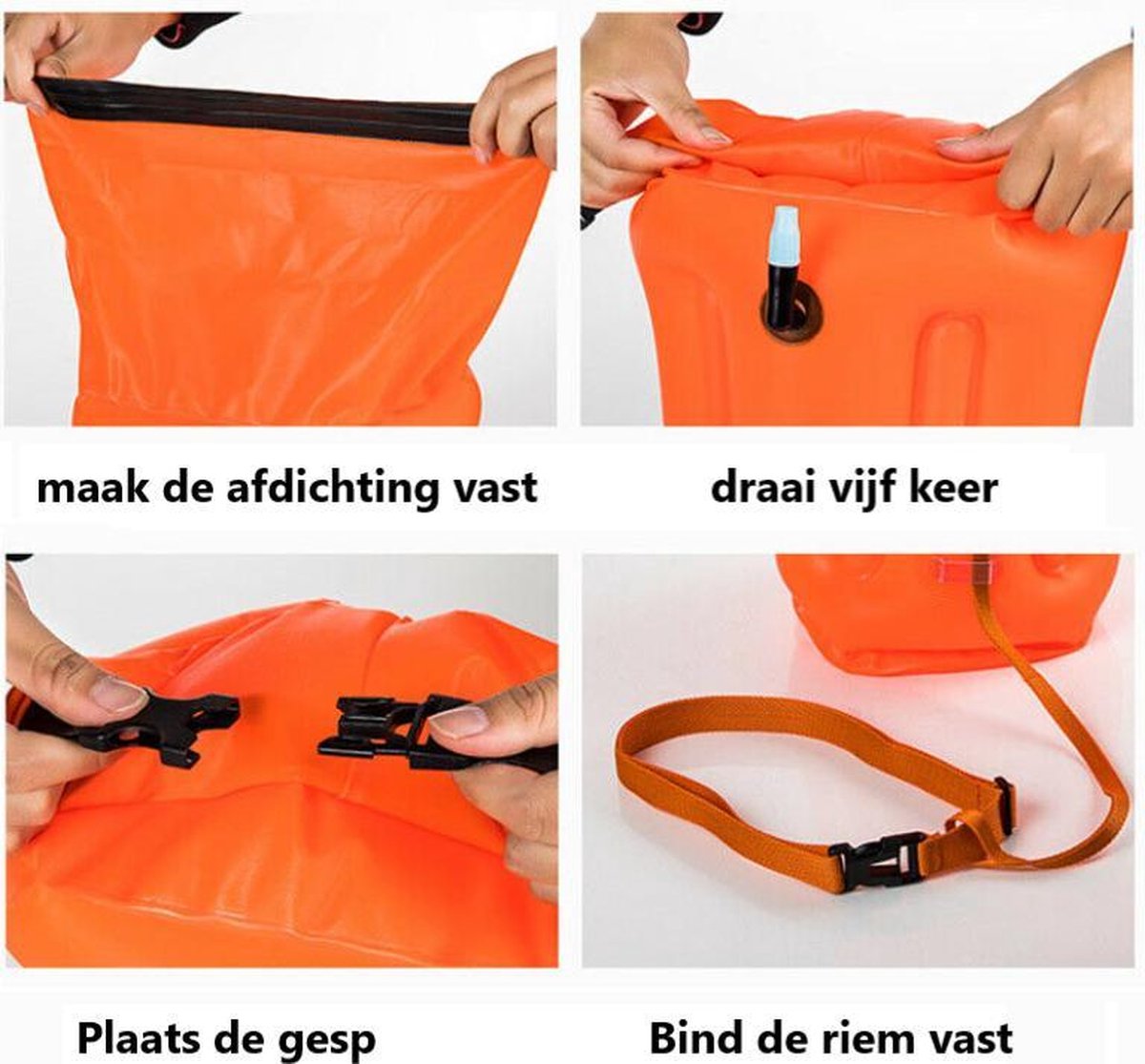 Bouée de Natation avec Sac étanche inclu et Pochette Étanche