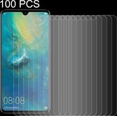 100 STUKS 0,26 mm 9H oppervlaktehardheid 2,5D gebogen rand gehard glasfilm voor Huawei Mate 20