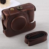 Full Body Camera PU lederen tas tas met riem voor Canon G16 (koffie)