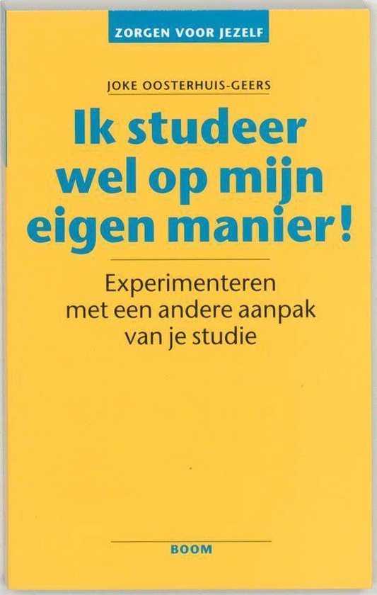 Cover van het boek 'Ik studeer wel op mijn eigen manier!'