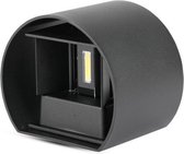 Olucia Dion - Moderne Up down wandlamp - Aluminium - Zwart