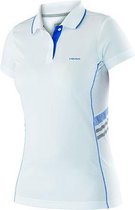 Head Club W Polo Technical White Blue