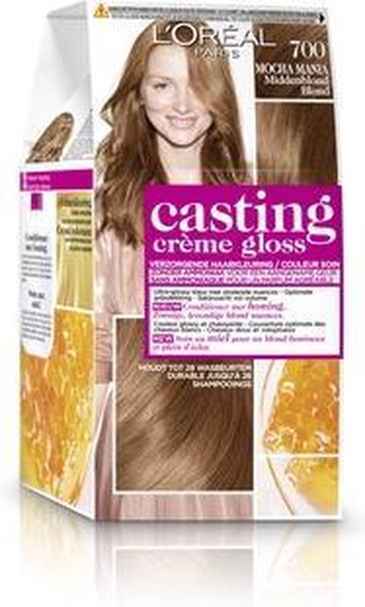 3x L'Oréal Casting Creme Gloss Haarverf 700 Middenblond