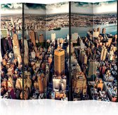 Kamerscherm - Scheidingswand - Vouwscherm - Bird's Eye View of New York II [Room Dividers] 225x172 - Artgeist Vouwscherm