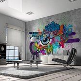 Fotobehang - Graffiti eye