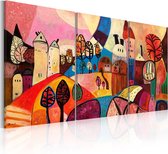 Schilderijen Op Canvas - Schilderij - Feeënrijk 120x60 - Artgeist Schilderij