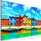 Schilderijen Op Canvas - Schilderij - Sunny morning in Venice 90x60 - Artgeist Schilderij