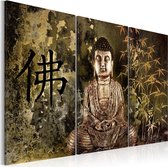 Schilderijen Op Canvas - Schilderij - Buddha statue 60x40 - Artgeist Schilderij