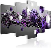 Schilderijen Op Canvas - Schilderij - Purple Solar System 100x50 - Artgeist Schilderij