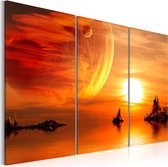 Schilderijen Op Canvas - Schilderij - Utopic twilight 90x60 - Artgeist Schilderij