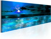 Schilderijen Op Canvas - Schilderij - Sapphire Ocean 150x50 - Artgeist Schilderij