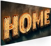 Schilderijen Op Canvas - Schilderij - Oldschool Neon 100x45 - Artgeist Schilderij
