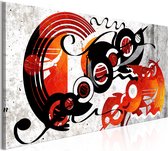 Schilderijen Op Canvas - Schilderij - Music Creations (1 Part) Narrow 120x40 - Artgeist Schilderij