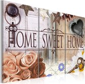 Schilderijen Op Canvas - Schilderij - Home in vintage style 90x60 - Artgeist Schilderij