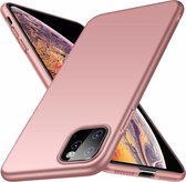 Ultra thin case geschikt voor Apple iPhone 11 Pro Max - roze met Privacy Glas