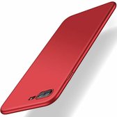 Ultra thin geschikt voor Apple iPhone 8 Plus / 7 Plus case - rood met Privacy Glas