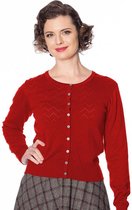 Dancing Days - PIONTELLE KNIT Cardigan - L - Rood