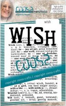 COOSA Crafts • Clear stempel #16 Achtergrond wish