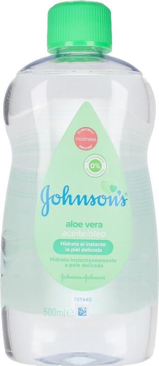 Johnson's - Baby Olie - Aloe Vera - 500 ml van Johnson's — afbeelding 3