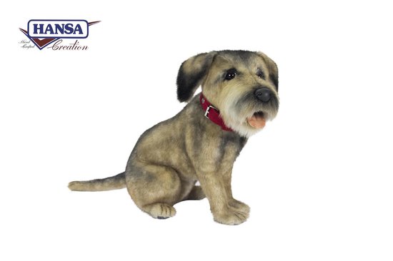 Hansa pluche Border Terrier honden knuffel 44 cm huisdier