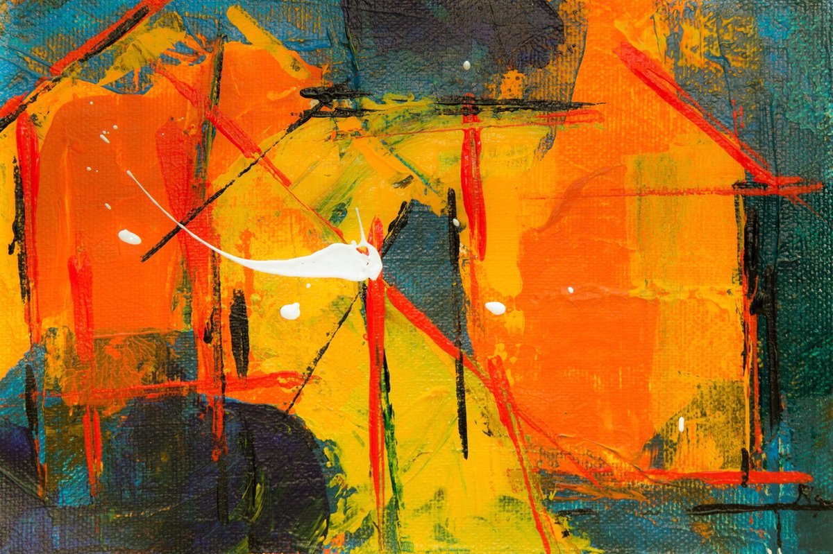 Canvasvooraandemuur.nl Abstract canvas voor aan de muur Multi