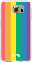 Samsung Galaxy S6 Hoesje Transparant TPU Case - #LGBT #ffffff