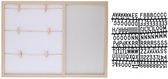 ArtiCasa Blackboard with Photo Frame 57 x 41 x 2 cm 145 Characters White