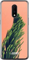 OnePlus 7 Hoesje Transparant TPU Case - Waving Plant #ffffff