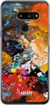 LG G8 ThinQ Hoesje Transparant TPU Case - Colourful Palette #ffffff