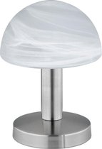 LED Tafellamp - Tafelverlichting - Trion Funki - E14 Fitting - Rond - Mat Wit - Aluminium - BSE