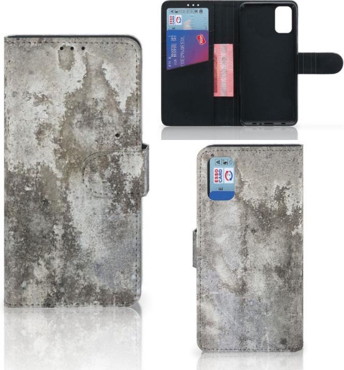 Samsung Galaxy A41 Bookcase Beton Print