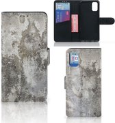 Flipcover Geschikt voor Samsung Galaxy A41 Telefoon Hoesje Beton