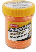 Berkley Troutbait Select Glitter - Foreldeeg - 50 gr - Fluo Oranjej