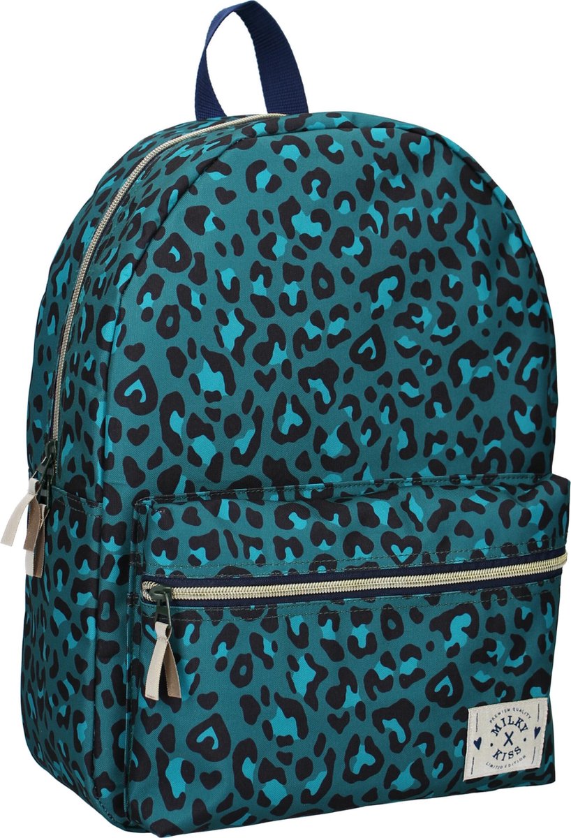 Milky Kiss Stay Cute Leopard Green Rugzak - 13,5 l - Green