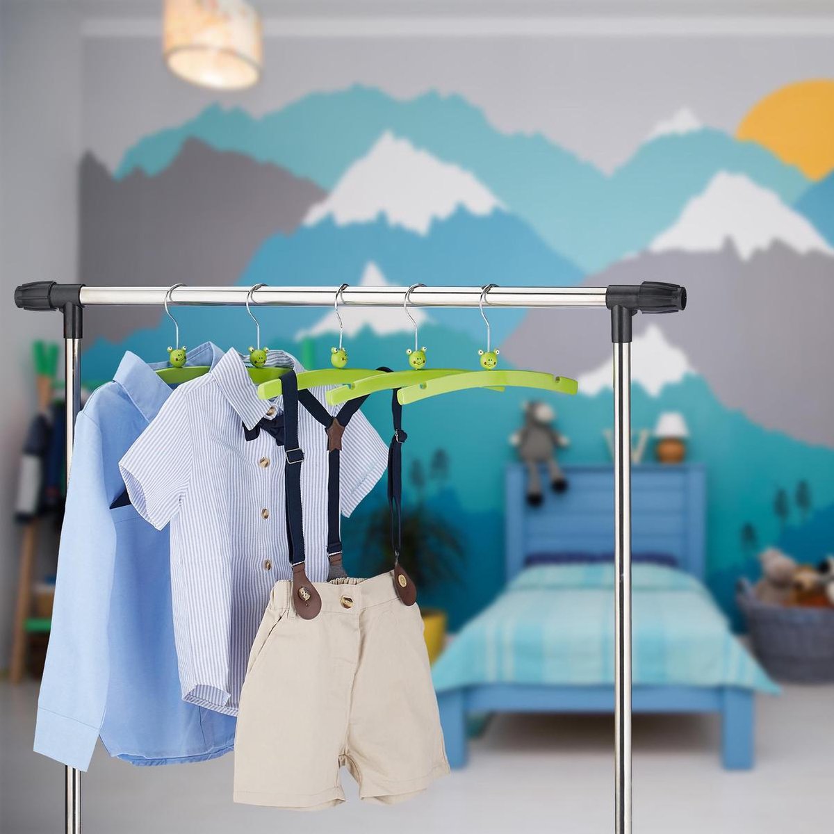 Allecto Plus - Babykleerhanger van hout voor kinderen - Doe-het-zelf kinderhanger