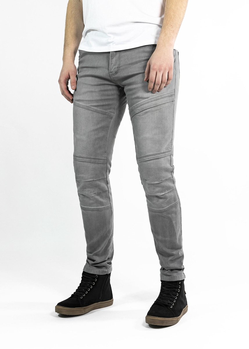 John Doe Trophy Light Grey XTM Motorcycle Jeans 38/36