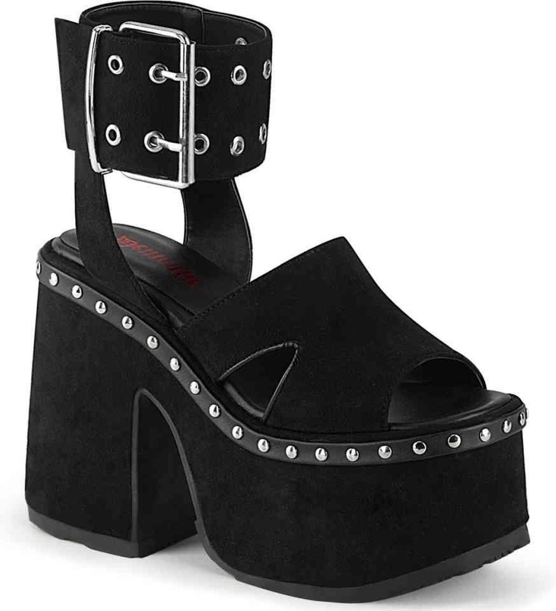 Demonia Sandaal met enkelband 40 Shoes CAMEL 102 Zwart