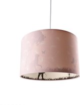 Olucia Vlinder - Kinderkamer hanglamp - Roze - E27