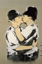 BANKSY Kissing Coppers Canvas Print