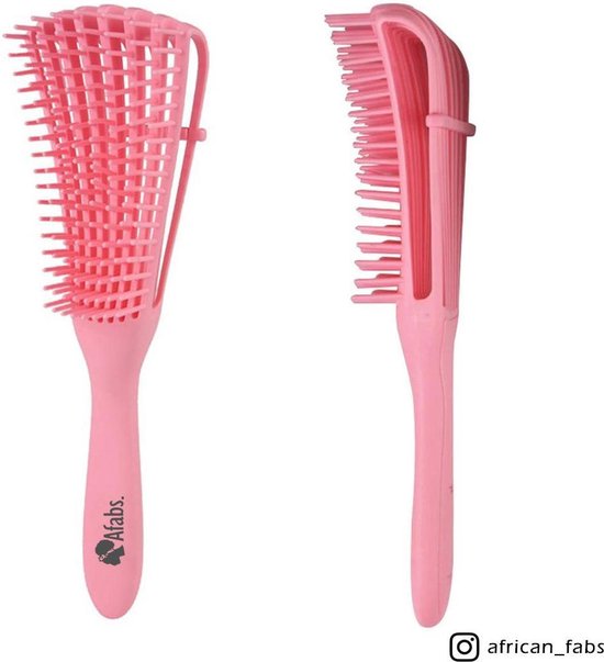 Afabs® Anti-klit | Detangler brush | Detangling brush Kam voor Krullen |... | bol.com