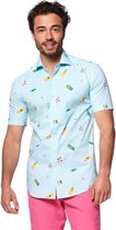 OppoSuits Short Sleeve Pool Life - Korte mouwen overhemd - Zomers - Maat: EU 45