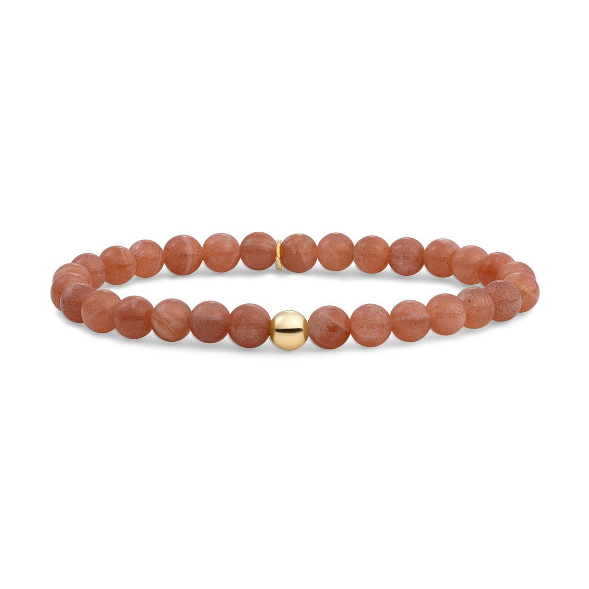 Sparkling Jewels Armband | Sunstone Saturn large - Gold 6mm SBG-GEM58-ADD-6MM