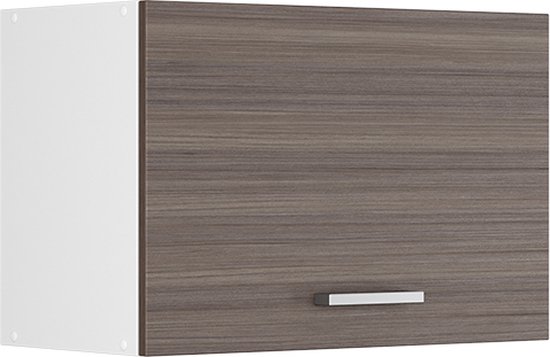 Vicco Universele hangkast R-Line, Wit Hoogglans/Wit, 60 cm met glazen