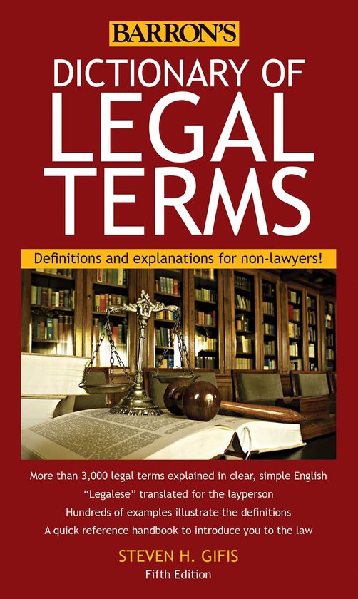 Dictionary of Legal Terms: Definitions and Explanations for  ... - cover