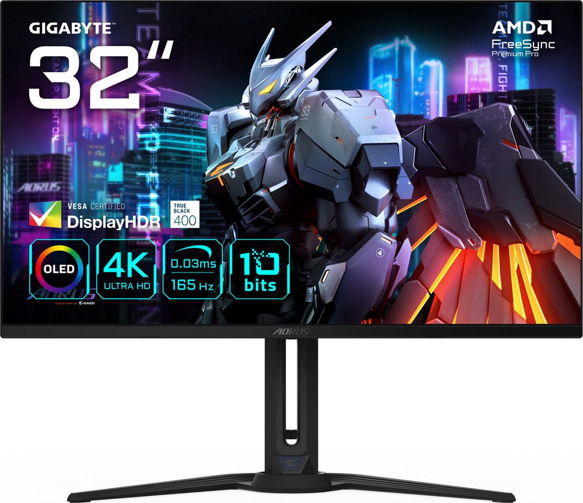 GIGABYTE AORUS FO32U QD-OLED Monitor 31.5'' 4K 165Hz - GIGABYTE Technology Co., - €720,00