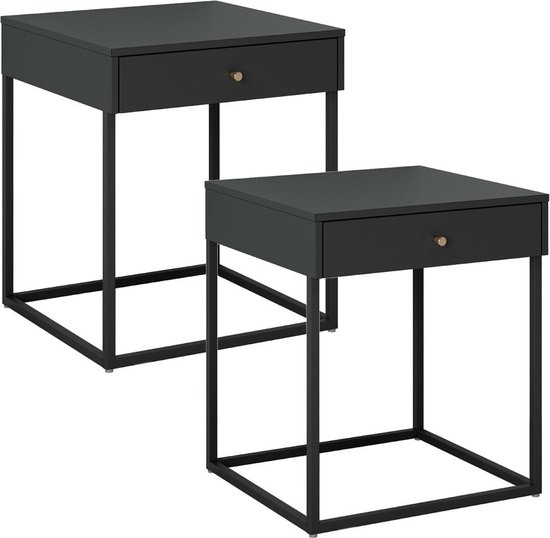 UsalL60 nachtkastje wandmontage 2 laden antraciet. Gratis bezorging, snelle levering! Kijk hier